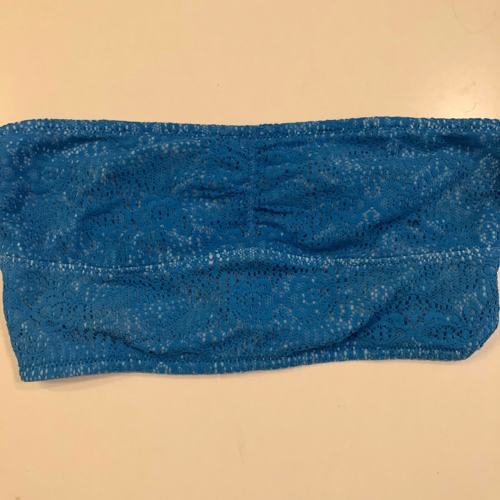 Blue Bandeau Bralette